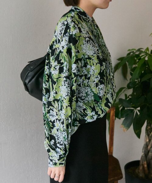 ear PAPILLONNER ブラウス シャツ 花柄ピンタックブラウス「SUM1 STYLE(スミスタイル)」 レディース - 画像 (5)