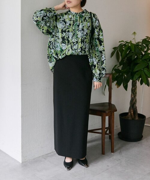 ear PAPILLONNER ブラウス シャツ 花柄ピンタックブラウス「SUM1 STYLE(スミスタイル)」 レディース - 画像 (8)