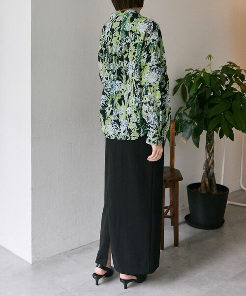 ear PAPILLONNER ブラウス シャツ 花柄ピンタックブラウス「SUM1 STYLE(スミスタイル)」 レディース - 画像 (9)