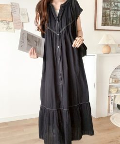 classicalelf 「classicalelf」 シャツワンピース MEDIUM ブラック レディース