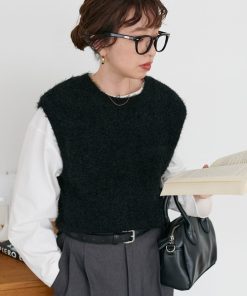 Discoat 「DISCOAT」 ノースリーブニット FREE ブラック レディース