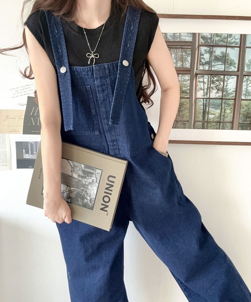 Java 「Java」 オーバーオール MEDIUM ワンウォッシュ レディース - 画像 (2)