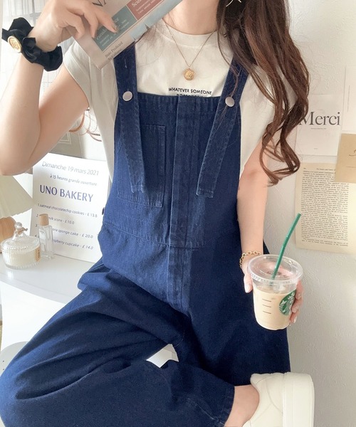 Java 「Java」 オーバーオール MEDIUM ワンウォッシュ レディース - 画像 (3)