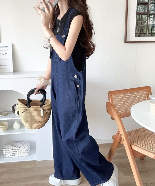 Java 「Java」 オーバーオール MEDIUM ワンウォッシュ レディース - 画像 (6)