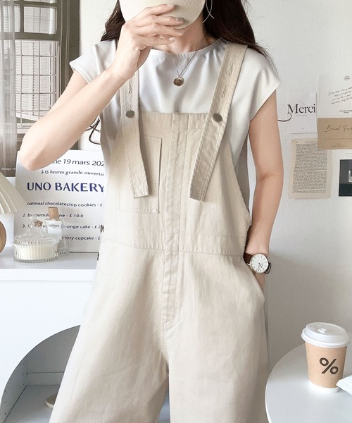 Java 「Java」 オーバーオール MEDIUM ワンウォッシュ レディース - 画像 (7)