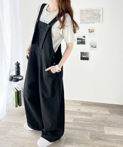 Java 「Java」 オーバーオール MEDIUM ワンウォッシュ レディース - 画像 (9)