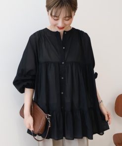 AMERICAN HOLIC 「AMERICAN HOLIC」 長袖チュニック L ブラック レディース