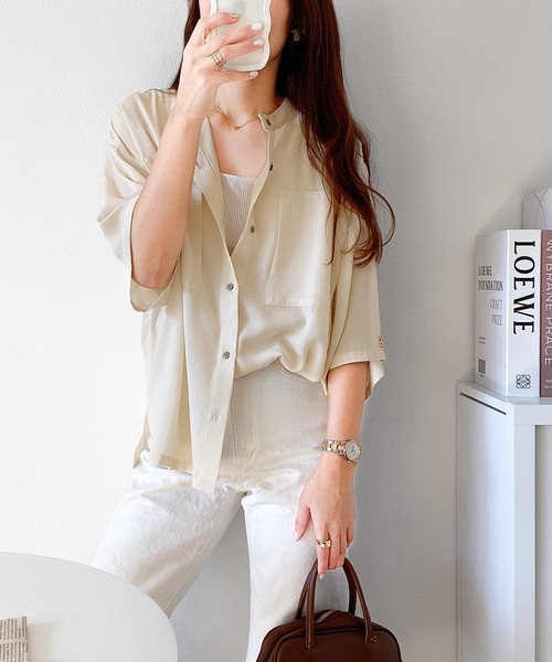 Java 「Java」 半袖ブラウス MEDIUM イエロー レディース - 画像 (4)