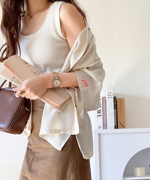 Java 「Java」 半袖ブラウス MEDIUM イエロー レディース - 画像 (6)