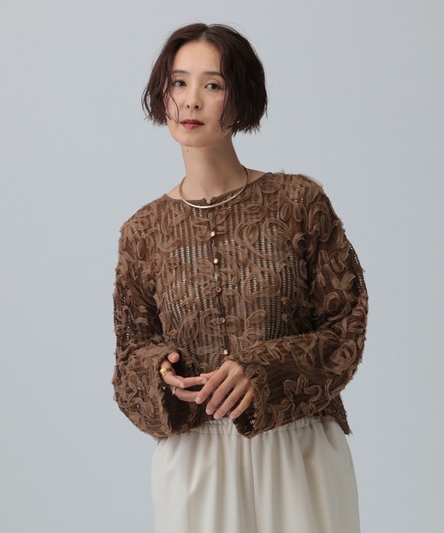 LEPSIM カーディガン ニュアンス柄カーディガン 582432 レディース - 画像 (4)