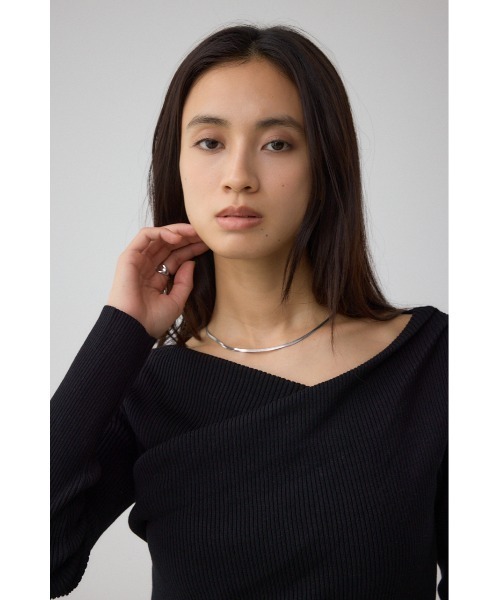 AZUL BY MOUSSY ニット セーター ドレープ長袖ニットトップス レディース - 画像 (6)