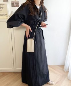 Java 「Java」 長袖ワンピース X-LARGE ブラック レディース