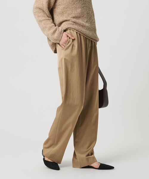 BEAUTY&YOUTH UNITED ARROWS パンツ コットンレーヨンサテン ドローストワイドパンツ レディース - 画像 (7)