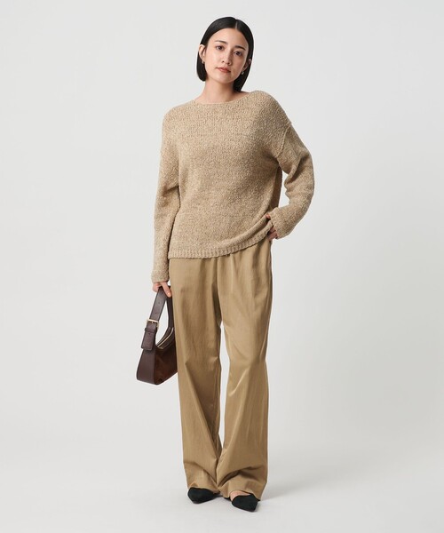 BEAUTY&YOUTH UNITED ARROWS パンツ コットンレーヨンサテン ドローストワイドパンツ レディース - 画像 (8)