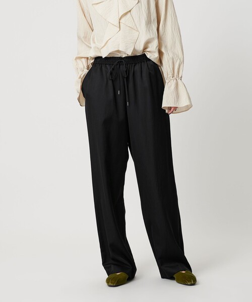 BEAUTY&YOUTH UNITED ARROWS パンツ コットンレーヨンサテン ドローストワイドパンツ レディース - 画像 (9)