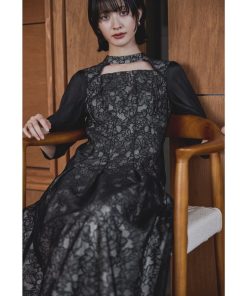 niana ドレス フラワーレースカットアウトドレス パーティードレス オケージョンドレス 結婚式 二次会 同窓会 成人式 お呼ばれワンピース