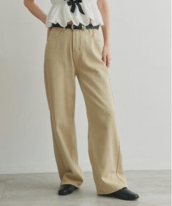 ad thie チノパン ツイル ストレートパンツ レディース