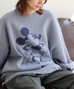 Disney 「Disney」 長袖ニット L サックスブルー レディース