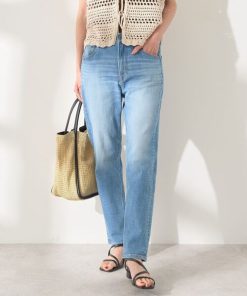 AMERICAN HOLIC 「AMERICAN HOLIC」 加工デニムパンツ L ライトインディゴブルー レディース