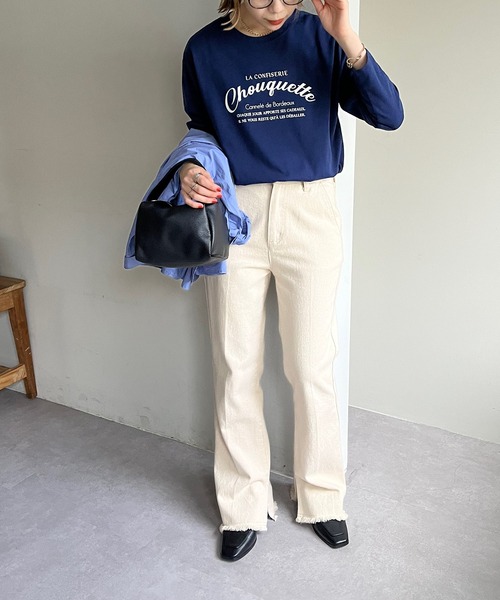 Discoat 「DISCOAT」 長袖カットソー FREE ホワイト系その他2 レディース - 画像 (2)