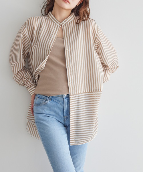 AMERICAN HOLIC 「AMERICAN HOLIC」 長袖ブラウス M ベージュ系その他2 レディース