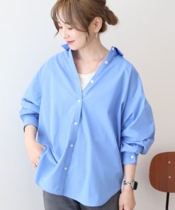 AMERICAN HOLIC 「AMERICAN HOLIC」 長袖シャツ M サックスブルー レディース