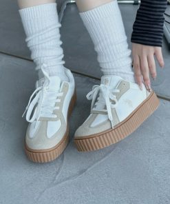 U.S. POLO ASSN. 「U.S. ASSN.」 ローカットスニーカー 23.5cm ベージュ系その他 レディース