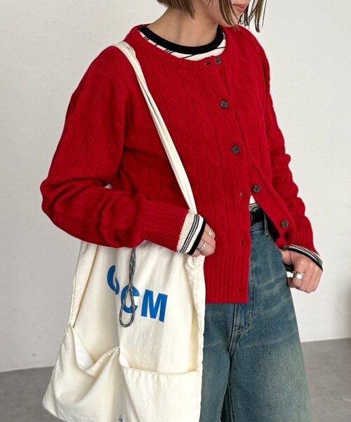 U.S. POLO ASSN. カーディガン ケーブルカーディガン レディース - 画像 (7)