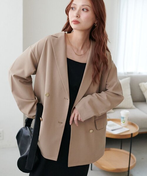 Discoat ジャケット テーラードジャケット 「WEB限定」金ボタンWテーラージャケット レディース - 画像 (5)