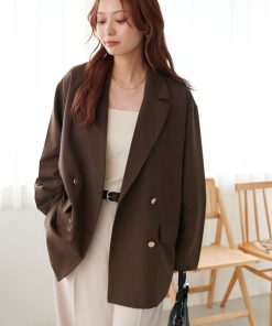 Discoat ジャケット テーラードジャケット 「WEB限定」金ボタンWテーラージャケット レディース