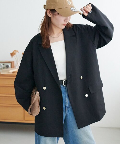 Discoat ジャケット テーラードジャケット 「WEB限定」金ボタンWテーラージャケット レディース - 画像 (2)