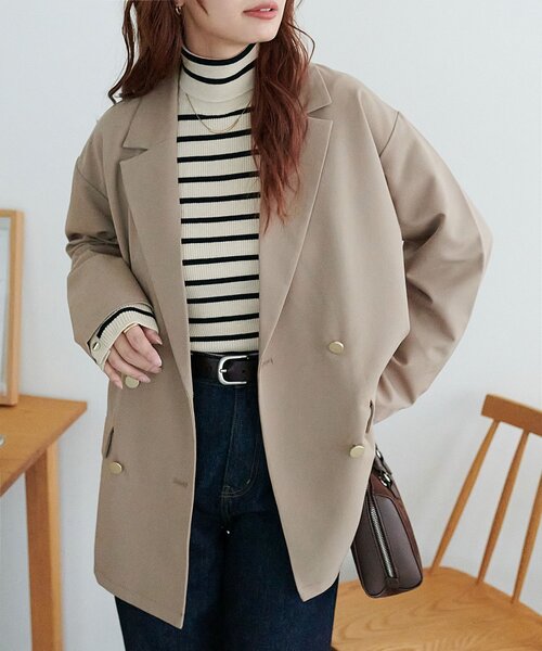 Discoat ジャケット テーラードジャケット 「WEB限定」金ボタンWテーラージャケット レディース - 画像 (6)