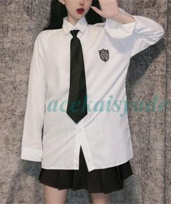 JK制服 セーラー服 上下セット 長袖 ネクタイ 学院風 学生服 フリルスカート ミニ丈 学園祭 コスチューム 春夏秋 cosplay