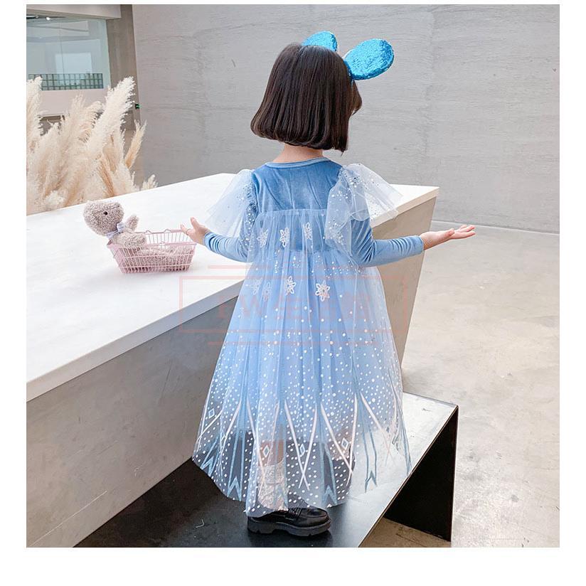 アナと雪の女王2 新作 エルサ 子供用 ドレス アナ雪 コスプレ衣装 コスチューム ワンピース キッズ - 画像 (9)