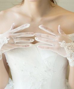ウェディンググローブドレスグローブショートグローブドレス手袋ショートフルフィンガー刺繍レース結婚式教会挙式披露宴ドレス花嫁