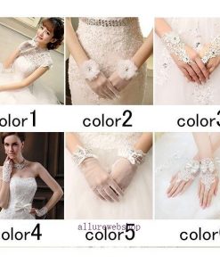 ウエディンググローブ ショート レース 刺繍 指 ウェディンググローブ 手作り 結婚式 二次会 パーティー 花嫁ドレス用 ブライダル 手袋 安い glove