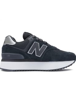New Balance ニューバランス 574+ WL574Z B NJ レディース 厚底 スニーカー ： ブラック