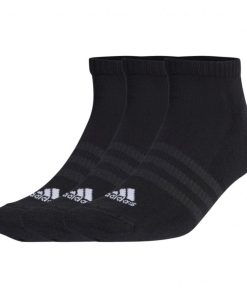 adidas アディダス ソックス 靴下 SPW クッション 3Pローソックス IC1332 ： ブラック