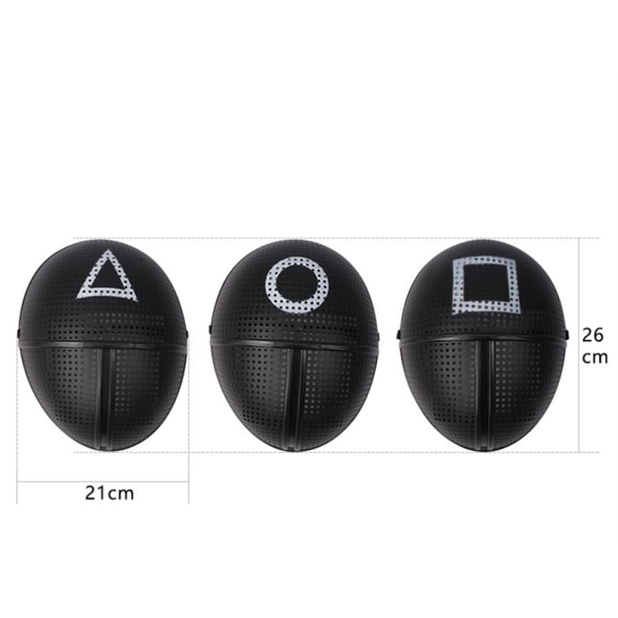 イカゲーム ○△□の警備員 管理員 コスプレ衣装 子供用 大人用 赤い服の人 マスク付き 演出服 仮装 二次会 イベント パーティー - 画像 (8)