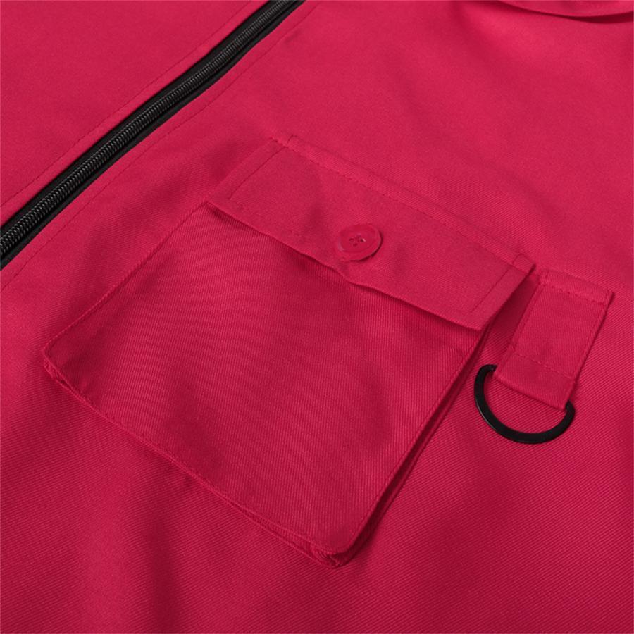 イカゲーム ○△□の警備員 管理員 コスプレ衣装 子供用 大人用 赤い服の人 マスク付き 演出服 仮装 二次会 イベント パーティー - 画像 (4)