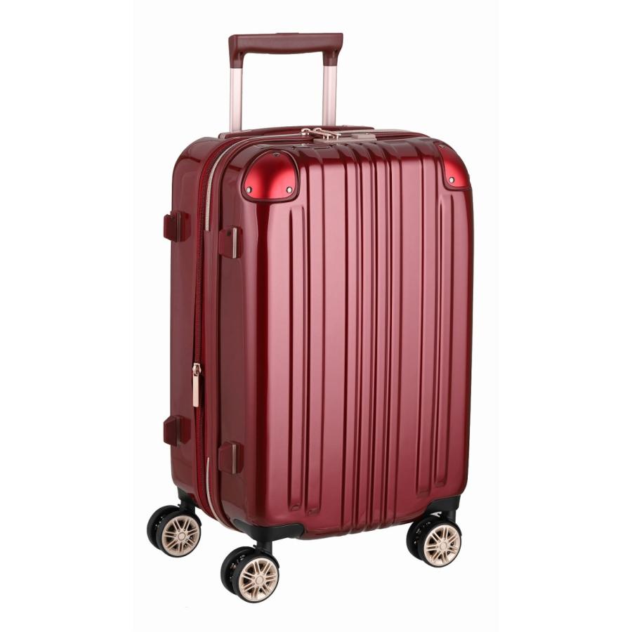 LEGEND WALKER スーツケース キャリーバッグ トランクケース レディースバッグ Sサイズ 小型 超軽量 おしゃれ かわいい 拡張 キャリーケース 5122-55 - 画像 (4)