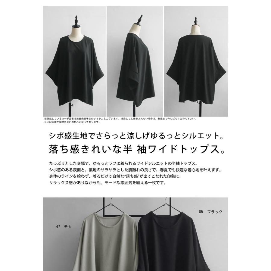 antiqua 半袖ワイドトップス ドルマントップス トップス レディース・100ptメール便可