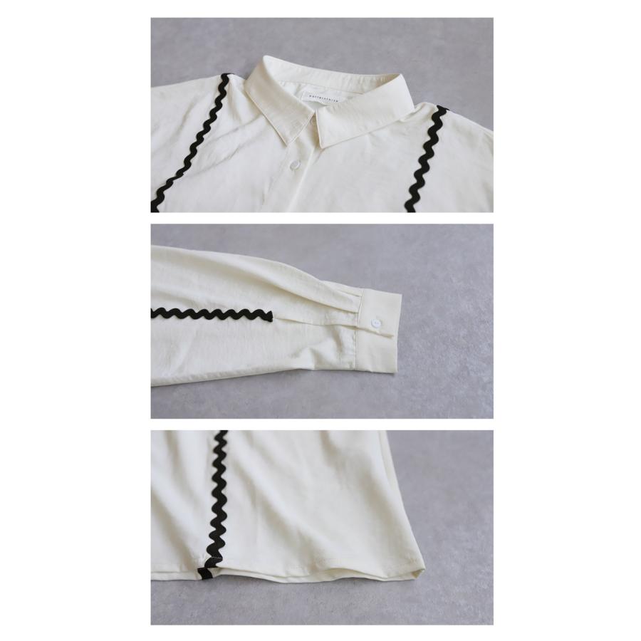 antiqua テープシャツ シャツ レディース トップス 長袖 送料無料・500ptメール便可 - 画像 (5)