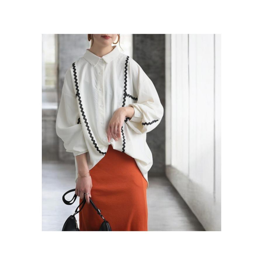 antiqua テープシャツ シャツ レディース トップス 長袖 送料無料・500ptメール便可 - 画像 (9)