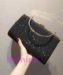 バッグ クラッチバッグ ラメプリーツがま口パーティーハンドバッグ 結婚式 お呼ばれ 同窓会 ショルダーバッグ ハンドバッグ 二次会 成人式 披露宴