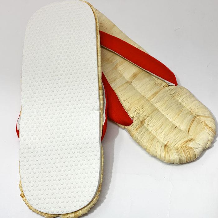 草履 舞台 楽屋草履 赤タカ 白タカ Mサイズ イベント 民踊 日舞 日本舞踊 裏方 楽屋 踊り 小道具 履物 zrb - 画像 (2)