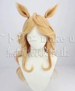 【ウマ娘 コスプレ用ウィッグ】ゴールドシチー ウイッグ尻尾セット ハロウイン アニメ マンガ ゲーム コスプレ用品 洗髪可 cosplay wig