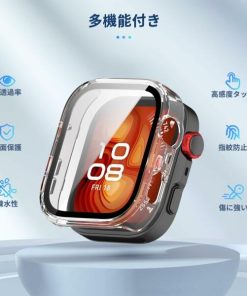 HUAWEI WATCH FiT 4 用 ケース カバー ガラスフイルム一体型ケース For スマートウォッチ