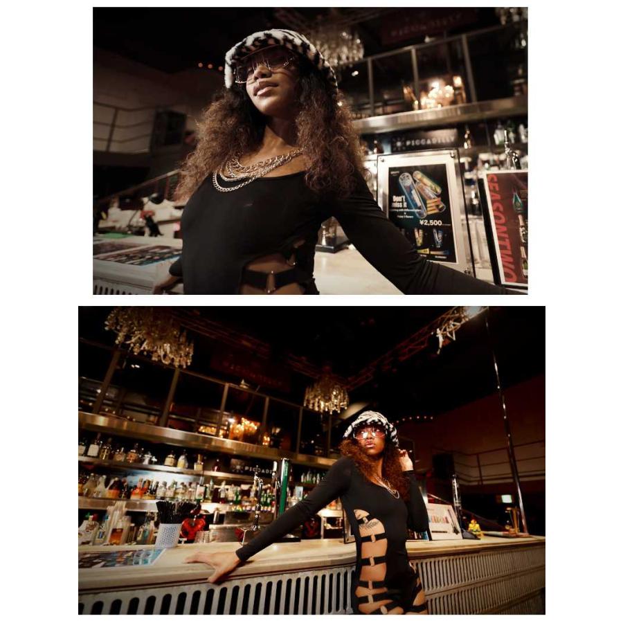 Ryuyu メール便対応 オールインワンサロペット bombshell 黒 SEXY カットアウト オ-ルインワン - 画像 (6)