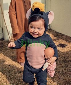 ハロウィン 衣装 ベビー服 子供 キッズ ネズミ ロンパース カバーオール 動物 アニマル 男の子 女の子 コスチューム コスプレ オールインワン オーバーオール